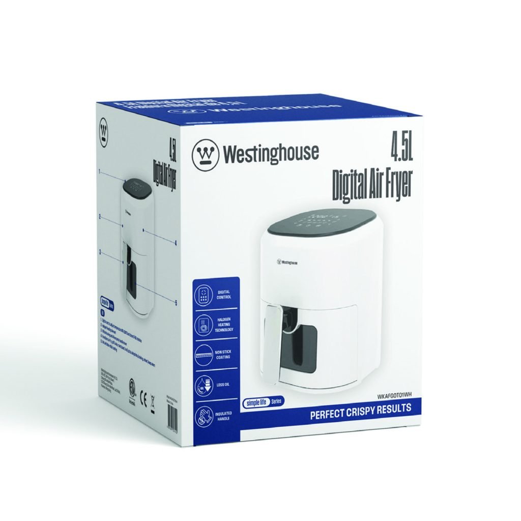 Westinghouse Simple Life 4.5L Digital Air Fryer WKAFGOT01WH Westinghouse Simple Life 4.5L Digital Air Fryer WKAFGOT01WH